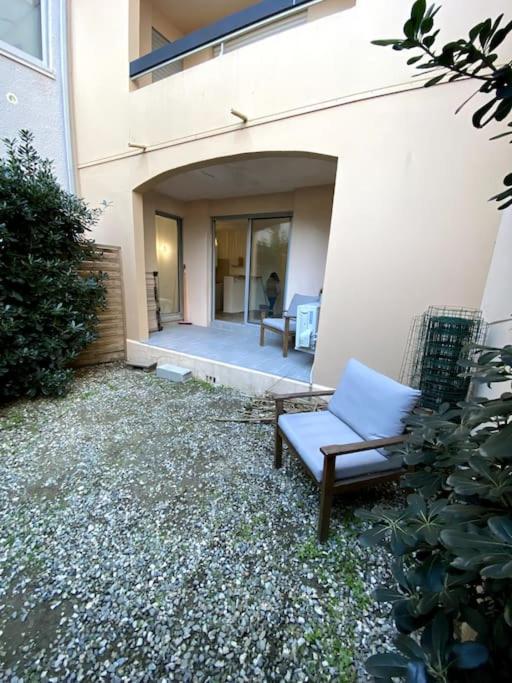 Appartamento Studio Cabine Avec Jardin Canet-en-Roussillon Esterno foto